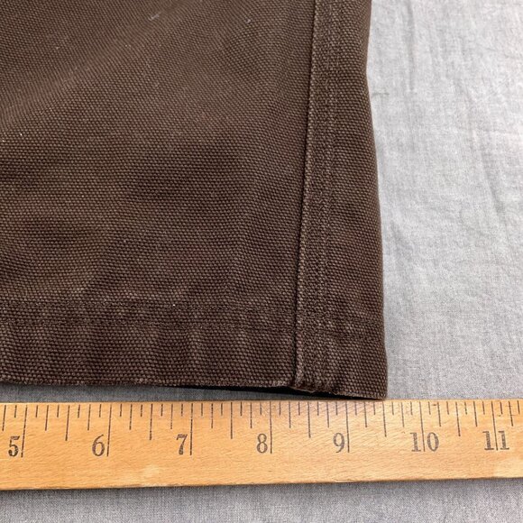 Duluth Pants Men 42W x 30L Brown Gusset Canvas Cotton Utility Work Heavy Duty - Picture 8 of 12